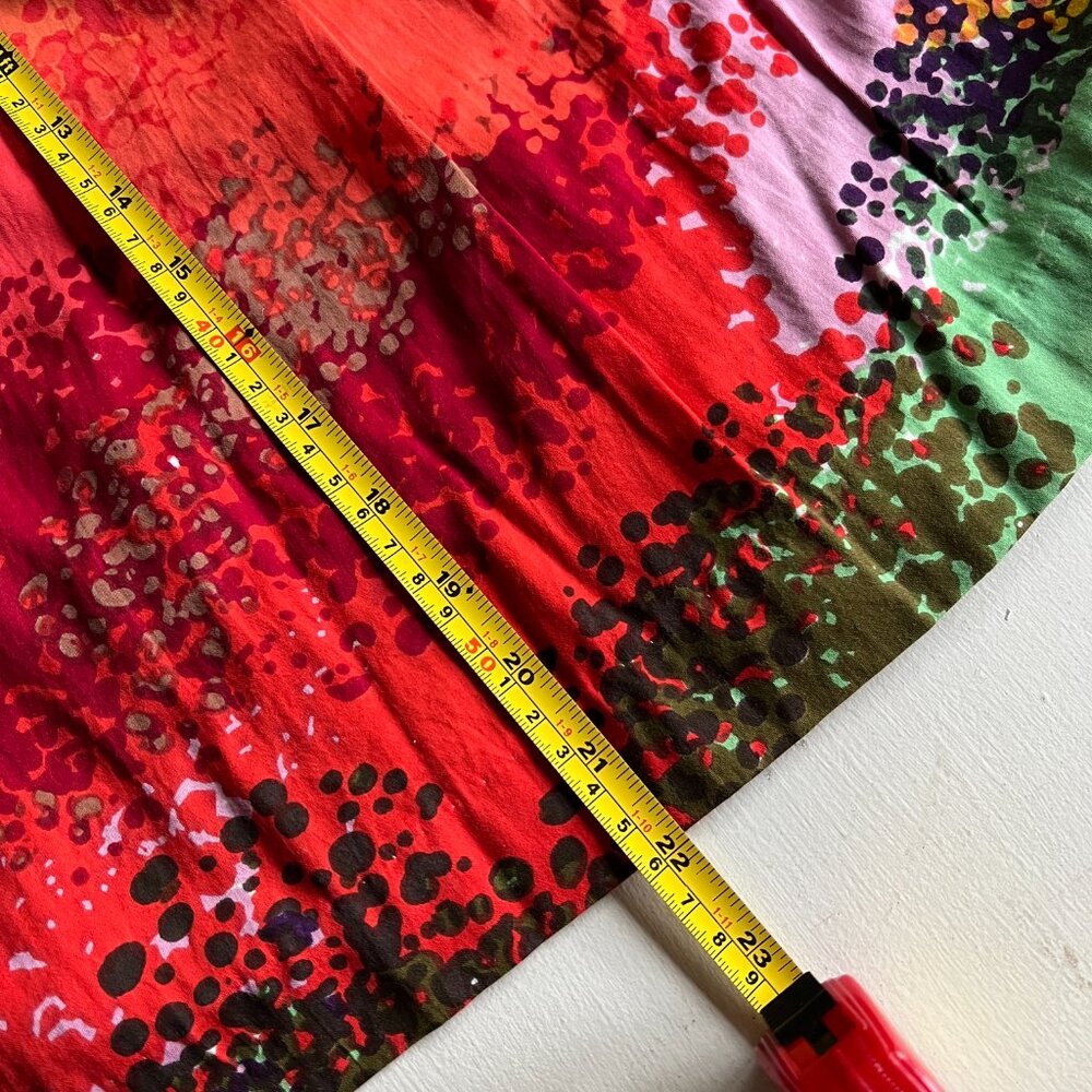 Anthropologie Painterly Skirt with flat pleats and ruffle petticoat underneath - Picture 7 of 8